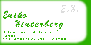 eniko winterberg business card